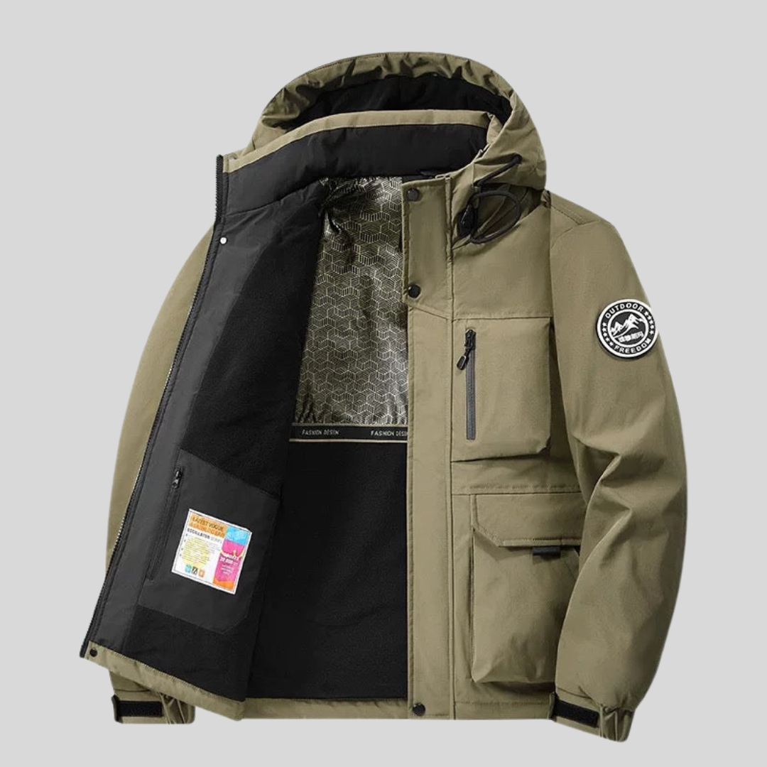 Jorge | Hooded Zip Utility Jacket