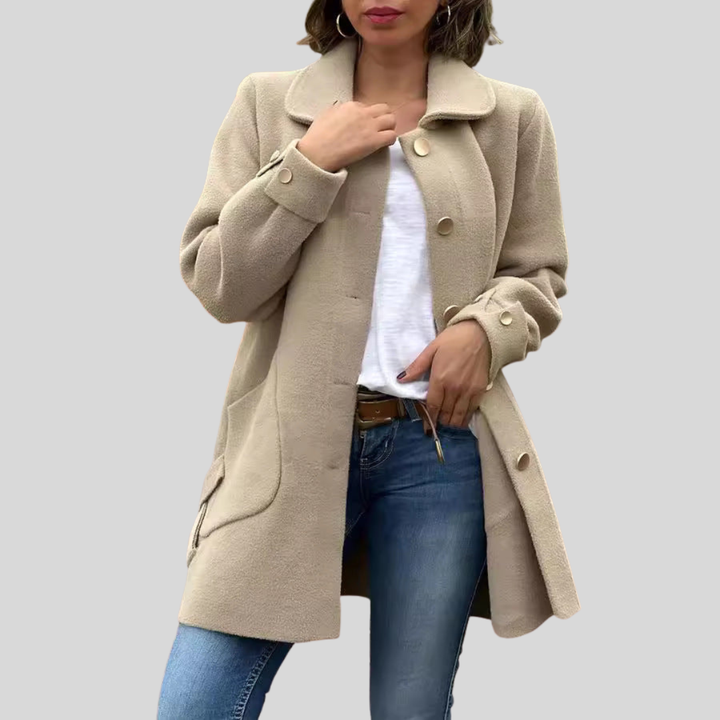 Adeline | Elegant Tailored Button Coat