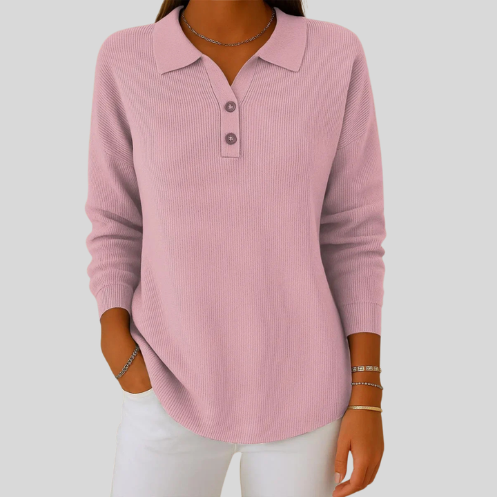 Aranka | Long Sleeve Shirt with Lapel Collar