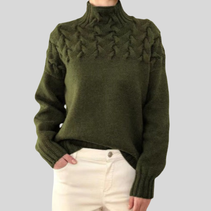 Juliette | Women's Turtleneck Knit Sweater