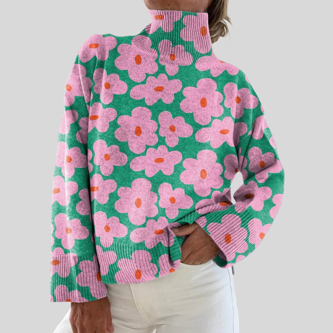 Aspen | Floral Knit Sweater