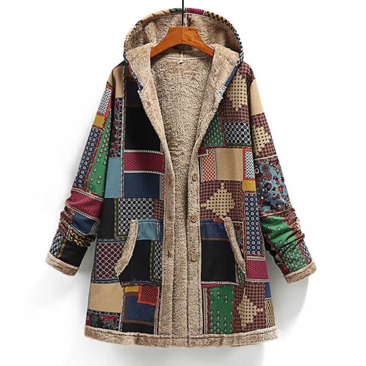 Giuliana | Fuzzy Patchwork Jacket