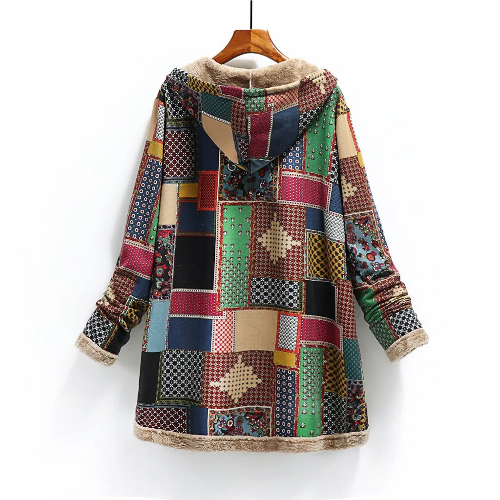 Giuliana | Fuzzy Patchwork Jacket