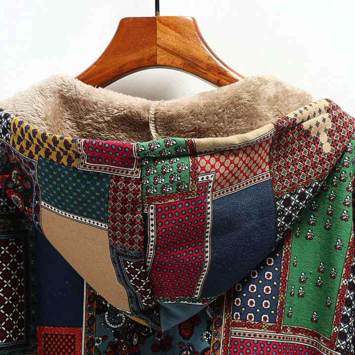 Giuliana | Fuzzy Patchwork Jacket