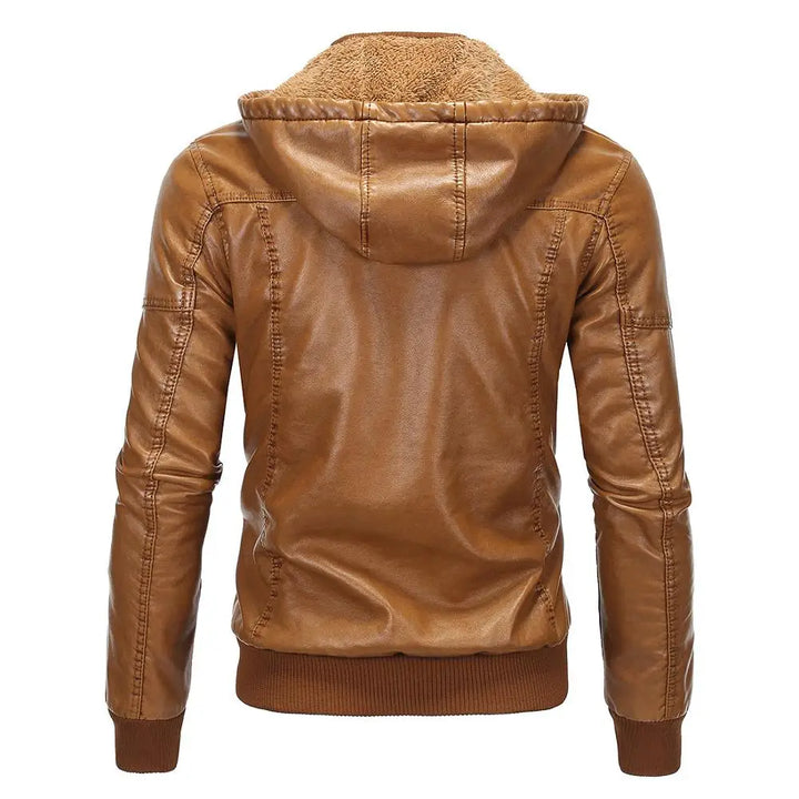 Nathan™ | Black jacket with removable hood