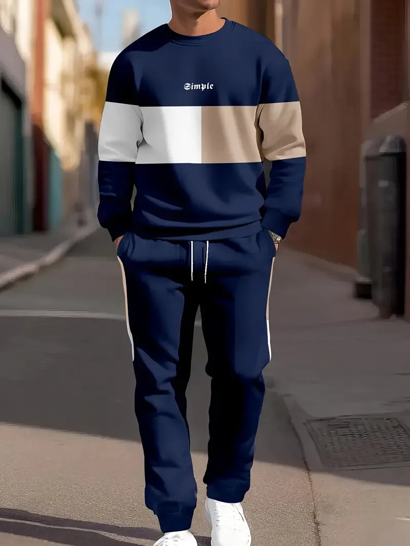 Brigham | Colorblock Round Neck Tracksuit