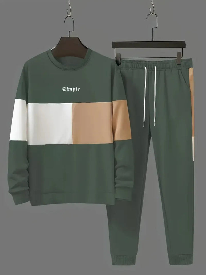 Brigham | Colorblock Round Neck Tracksuit