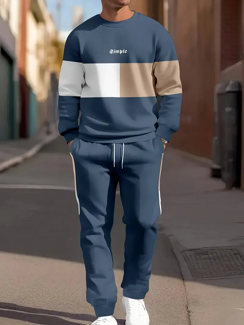 Brigham | Colorblock Round Neck Tracksuit
