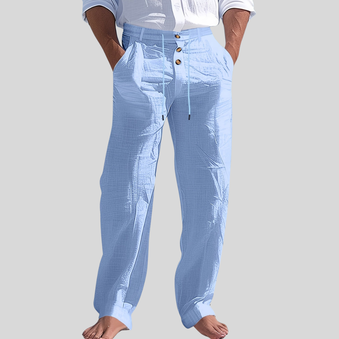Aznar | Casual Linen Stretch Pants