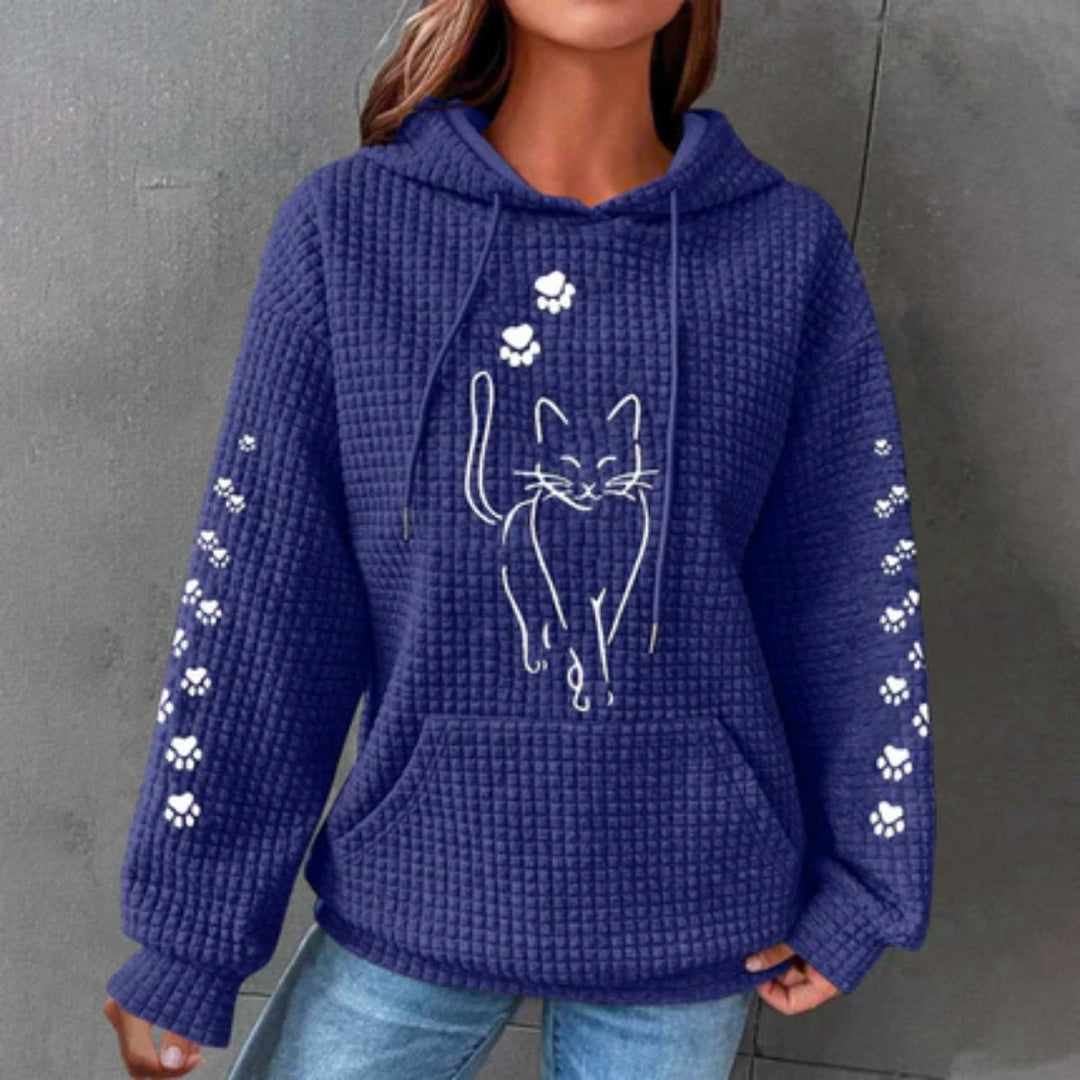 Helivra | Playful Graphic Fleece Hoodie