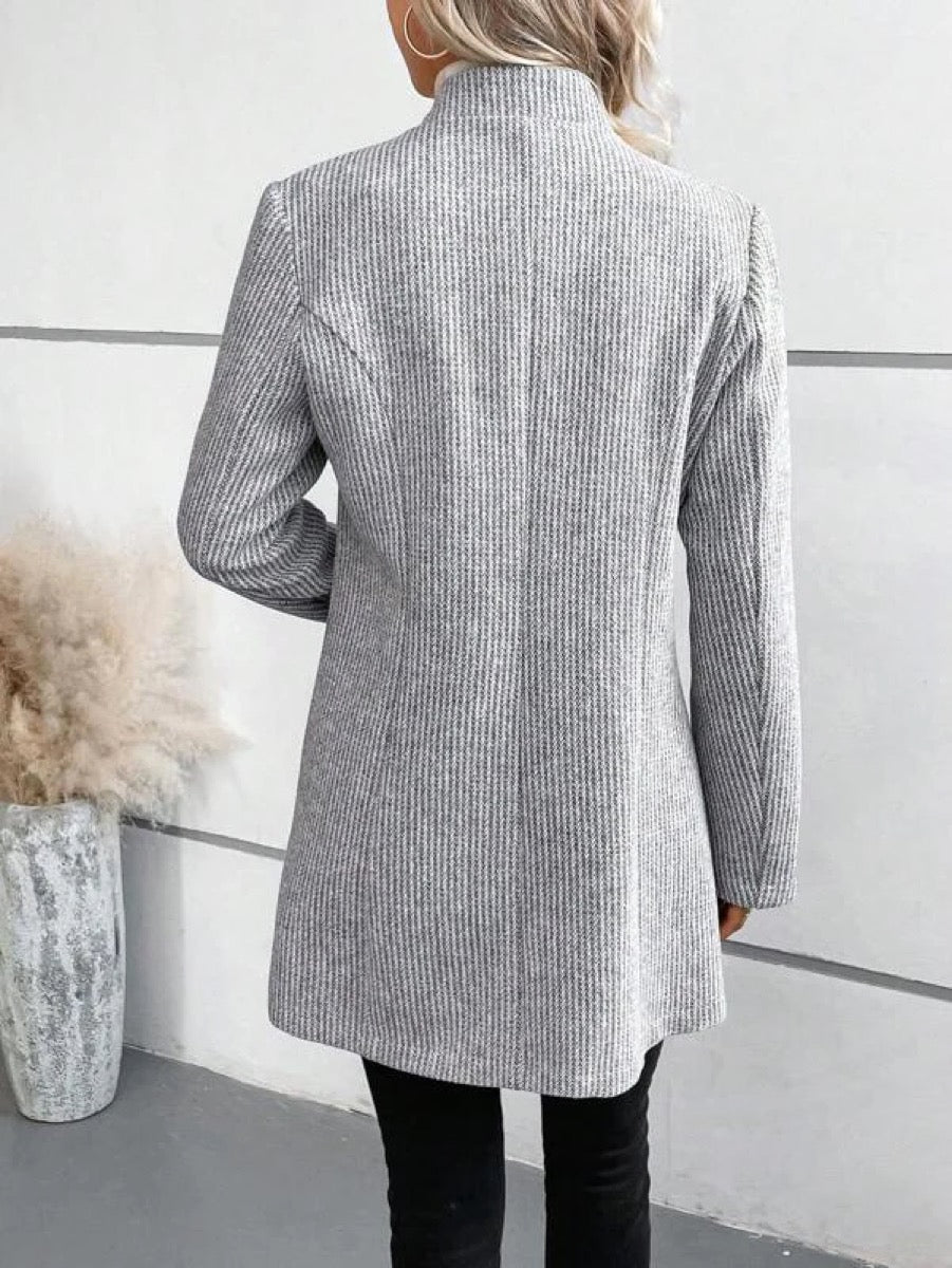 Jona™ | Plain Pocket Long Sleeve Outerwear