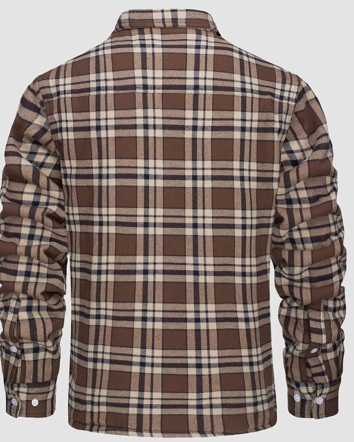 Klaus™ | Warm and Quilted Checkered Overshirt