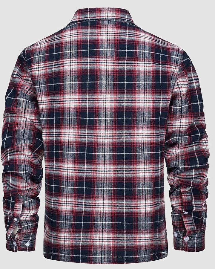 Klaus™ | Warm and Quilted Checkered Overshirt