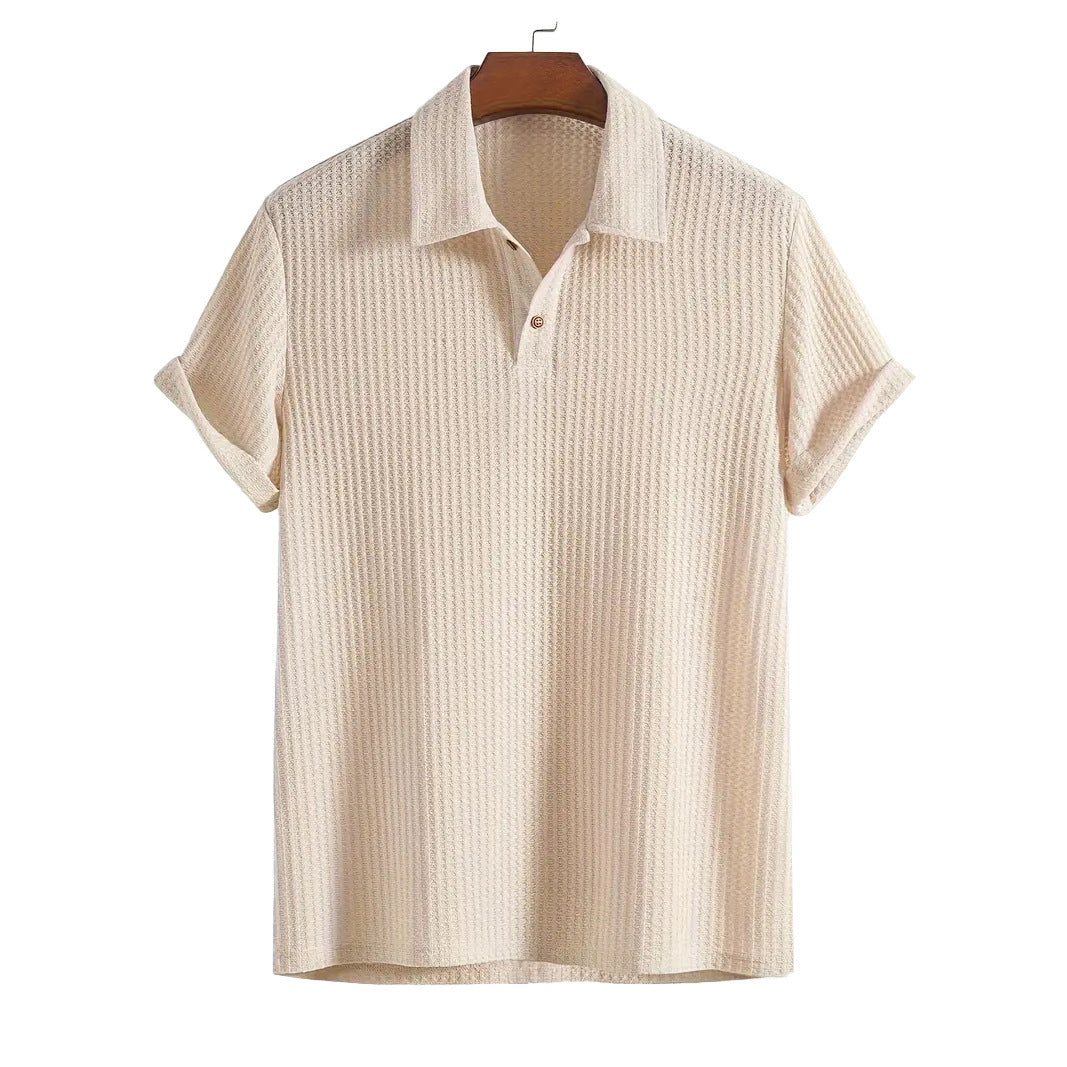 Gero – Structured Knit Polo Shirt