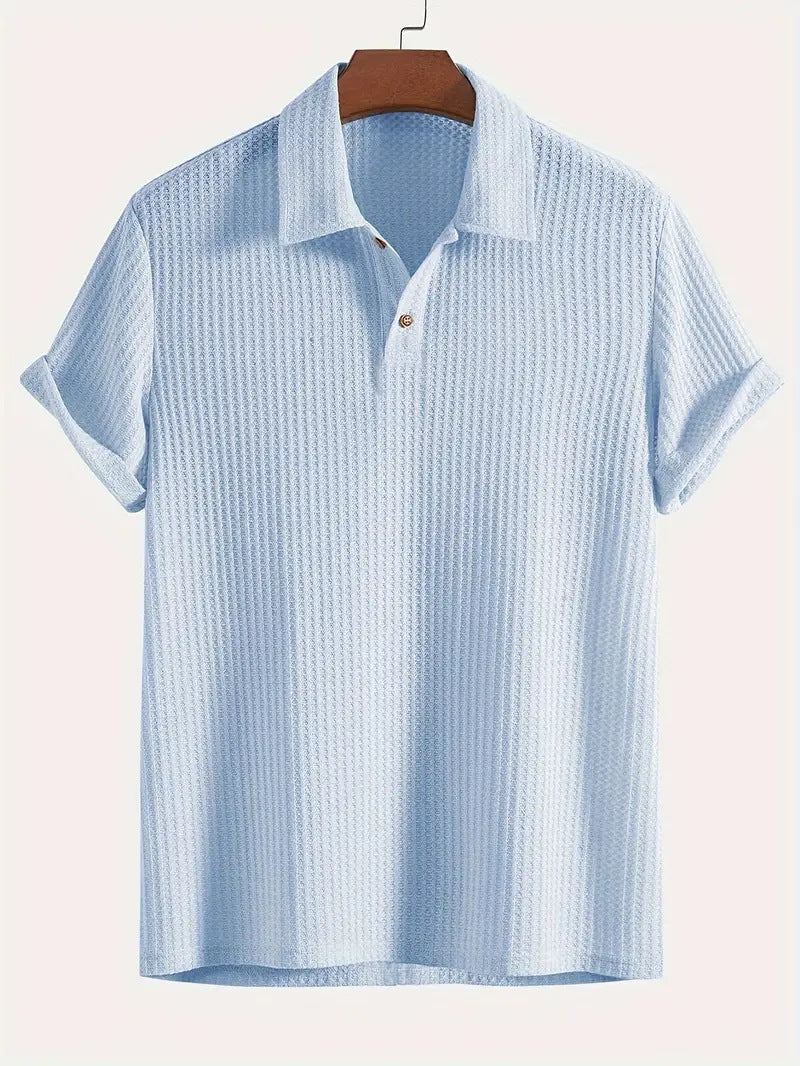 Gero – Structured Knit Polo Shirt