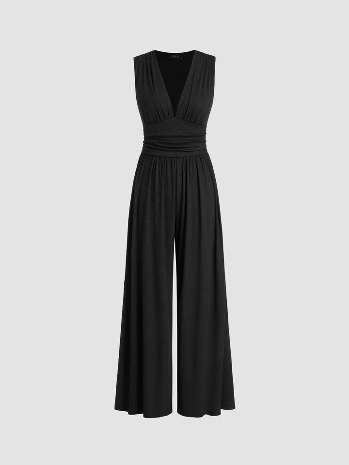Quinn | Chic Sleeveless Wide-Leg Jumpsuit