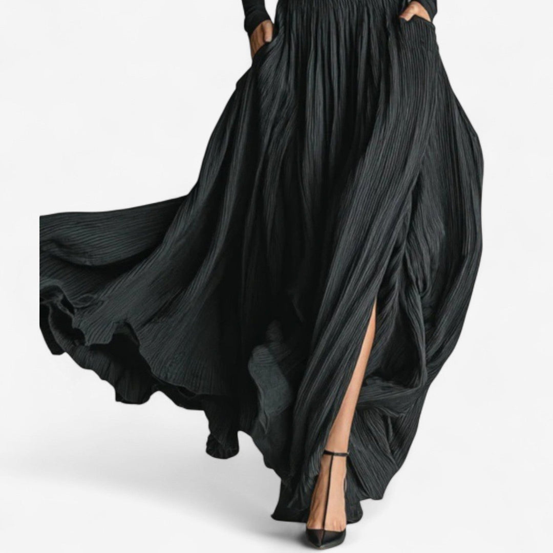 Cerynn | High Waist Maxi Skirt Plus Shirt