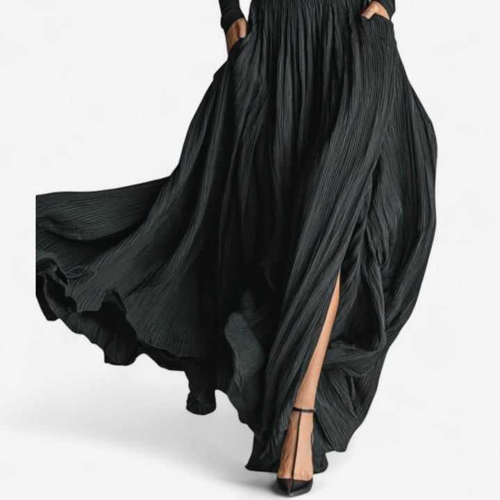 Cerynn | High Waist Maxi Skirt Plus Shirt