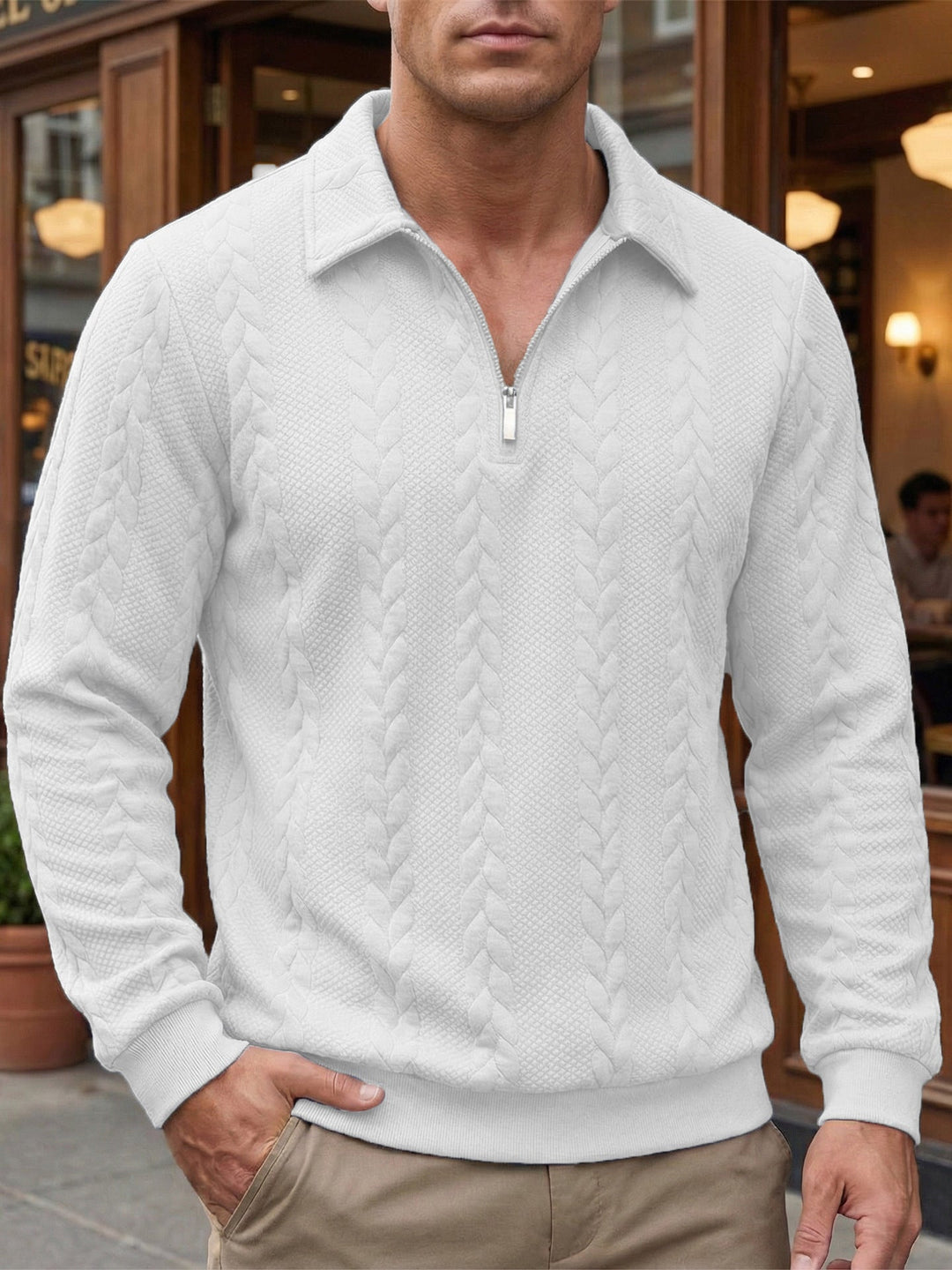 Orvel | Stylish Casual Zip-Neck Sweater
