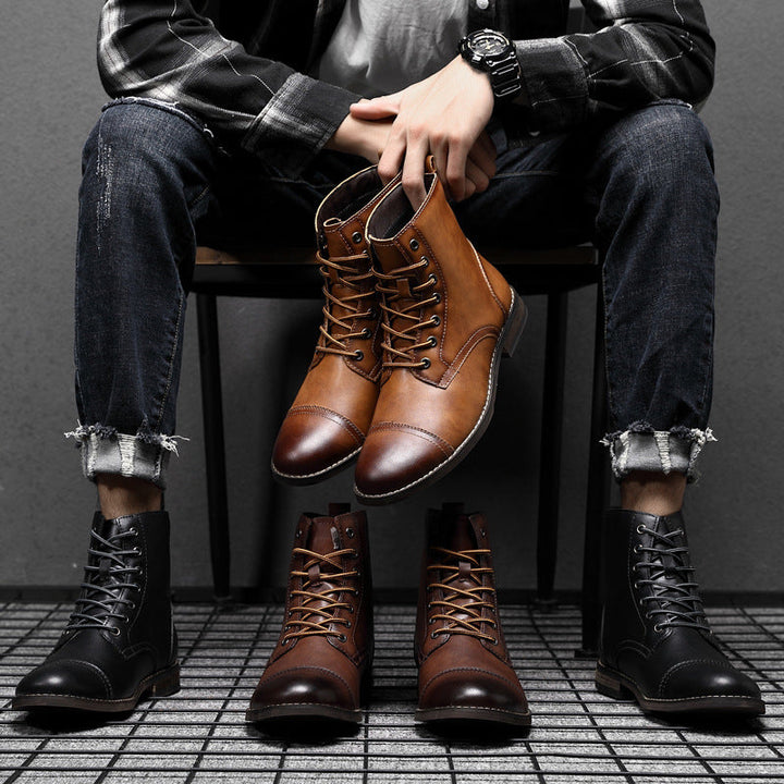 Claude | Genuine Leather Ankle Boots