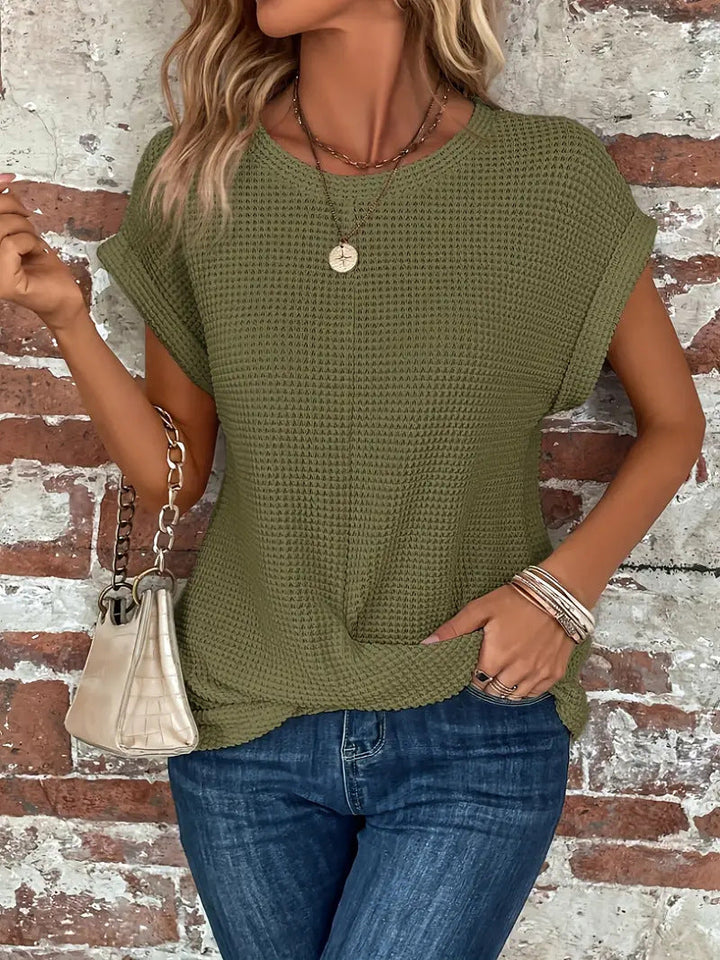 Tegan | Casual Textured Tee