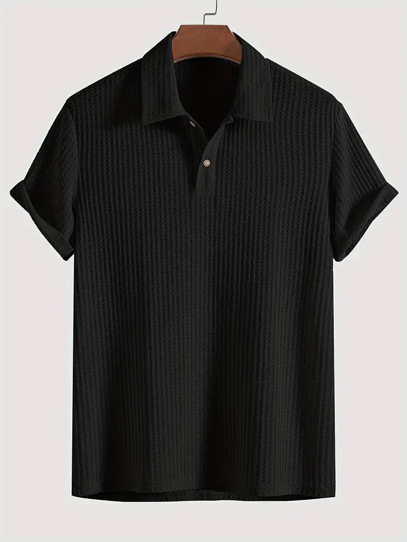 Gero – Structured Knit Polo Shirt