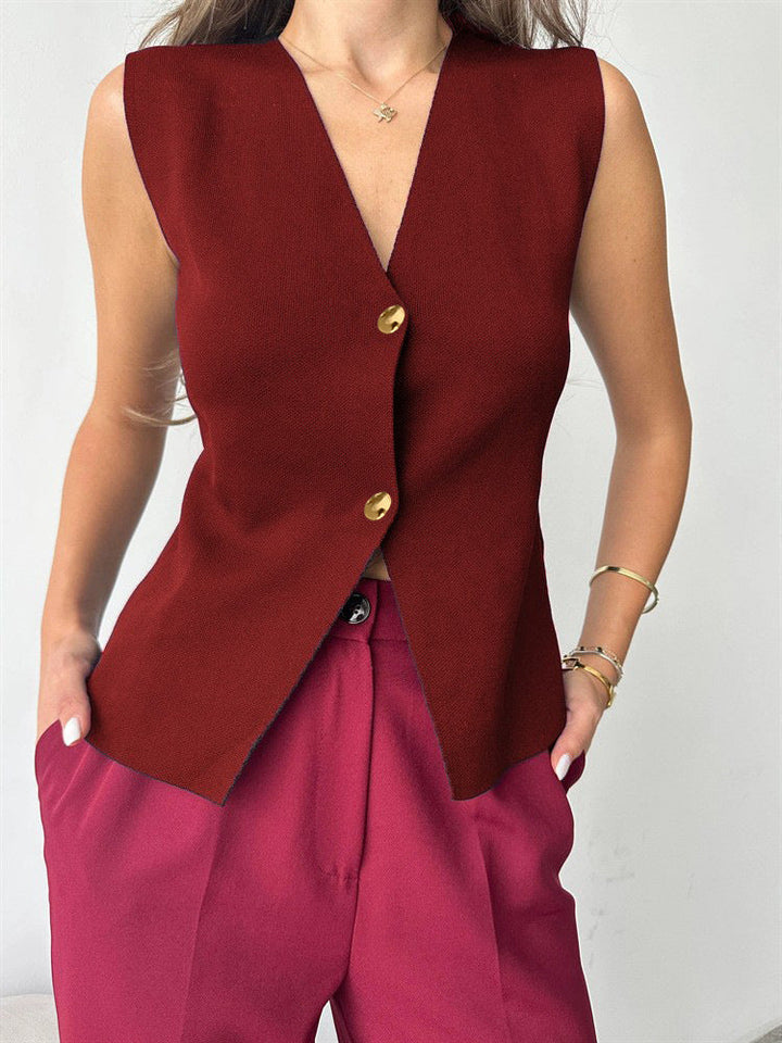 Grier | Sleeveless Peplum Top