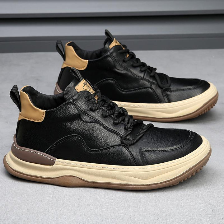 ALBERTI LEATHER TRAINERS