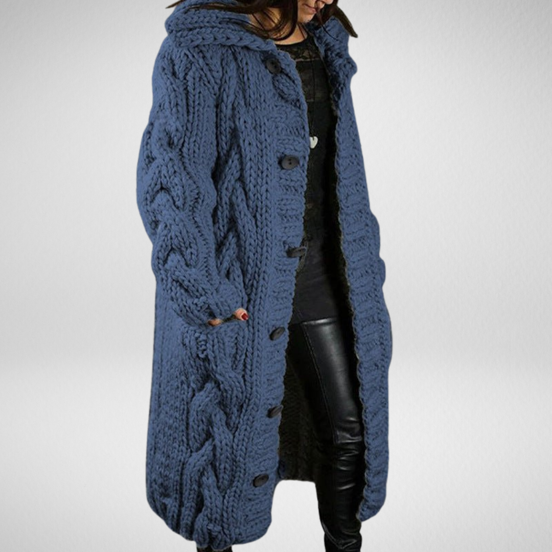 Karina | Elegant Cosy Coat With Tummy Coverage