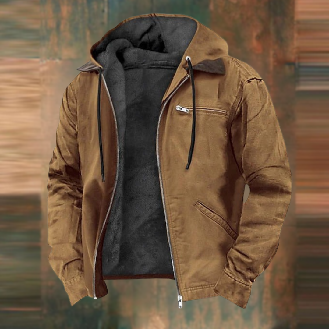 Nate | Zipper Hooded Jacket