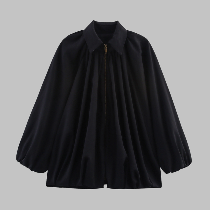 Charlize™ - Vintage Oversized Puffed Sleeve Bomber Jacket