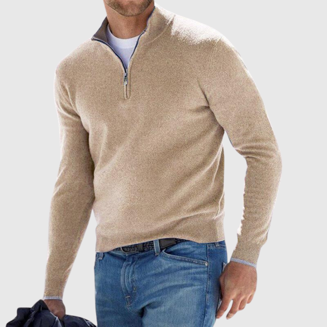 Felix - Zip-Up Pullover for Men
