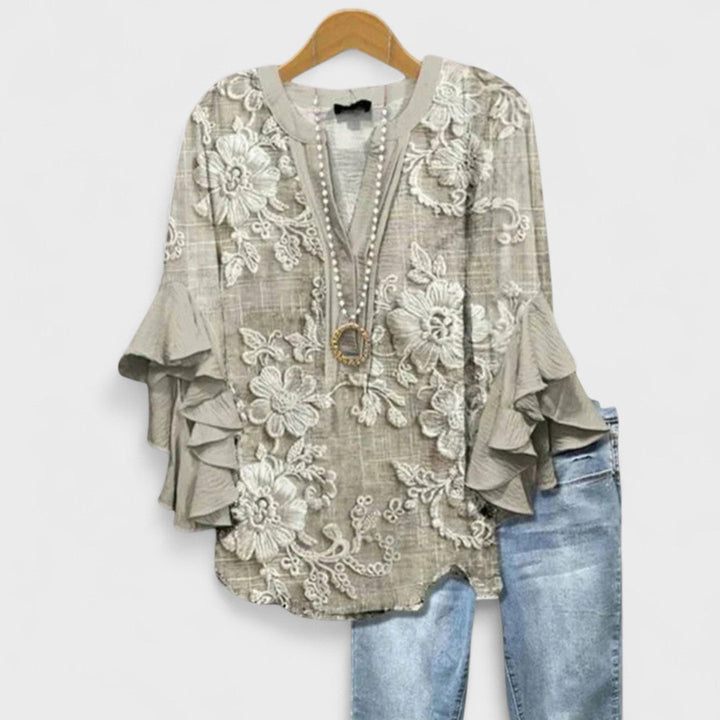Toinette | Elegant Printed Blouse