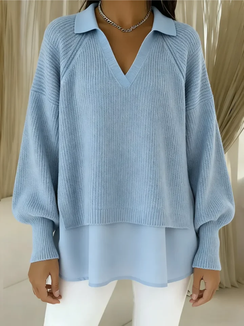 Selena | Elegant Layered-Effect Sweater