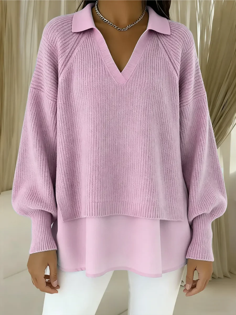 Selena | Elegant Layered-Effect Sweater