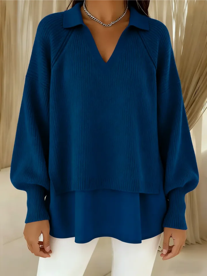 Selena | Elegant Layered-Effect Sweater