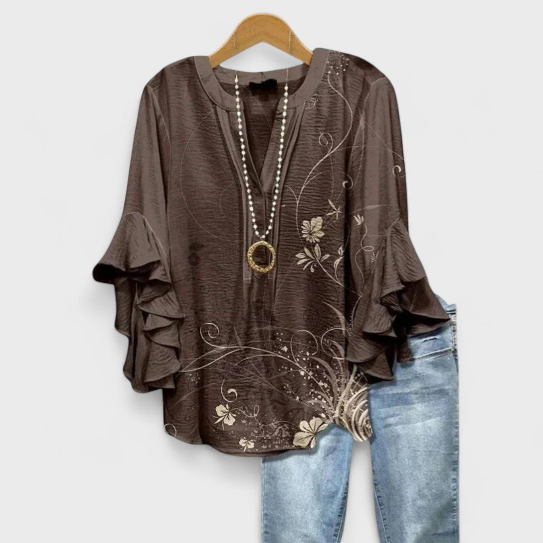 Toinette | Elegant Printed Blouse