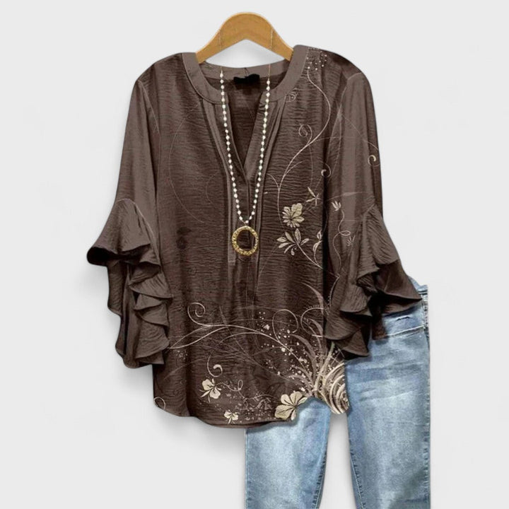 Toinette | Elegant Printed Blouse