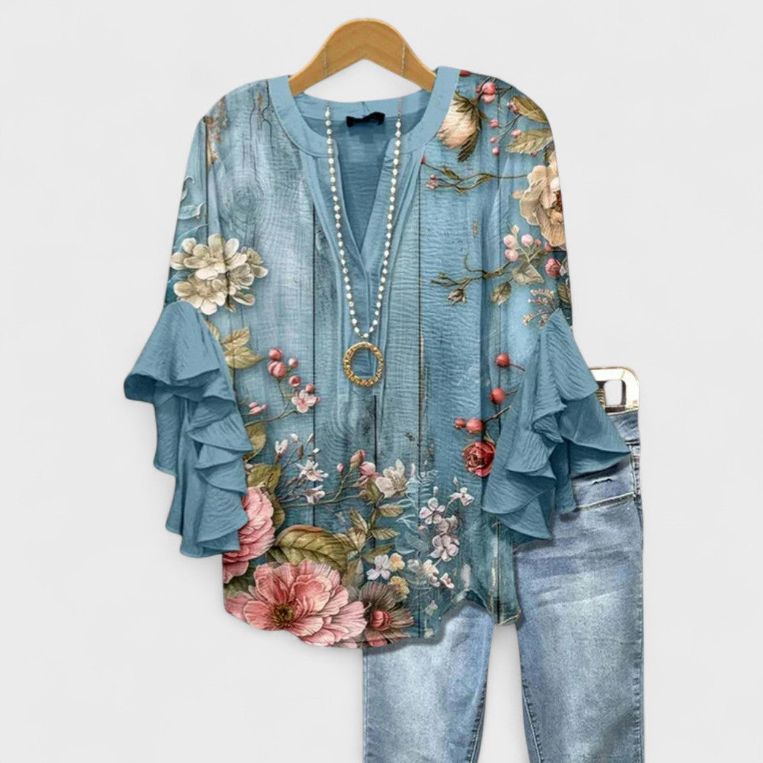 Toinette | Elegant Printed Blouse