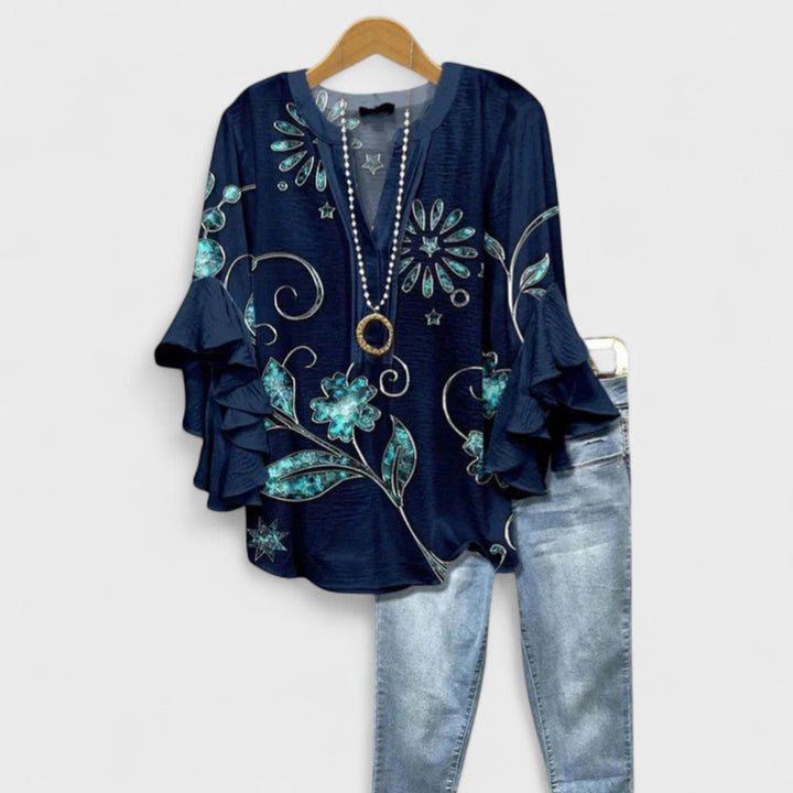 Toinette | Elegant Printed Blouse