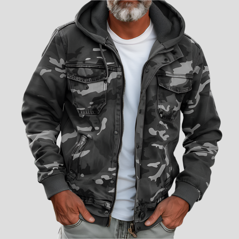 ROBERT | Hooded Cargo Jacket