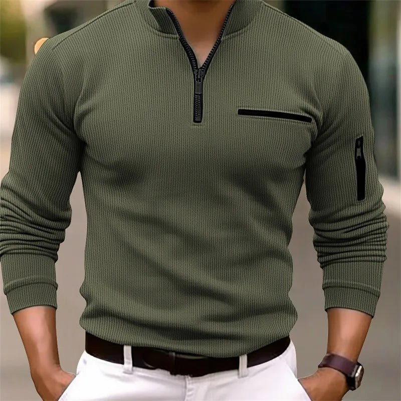 Xander | Casual Zip-Up Sweater