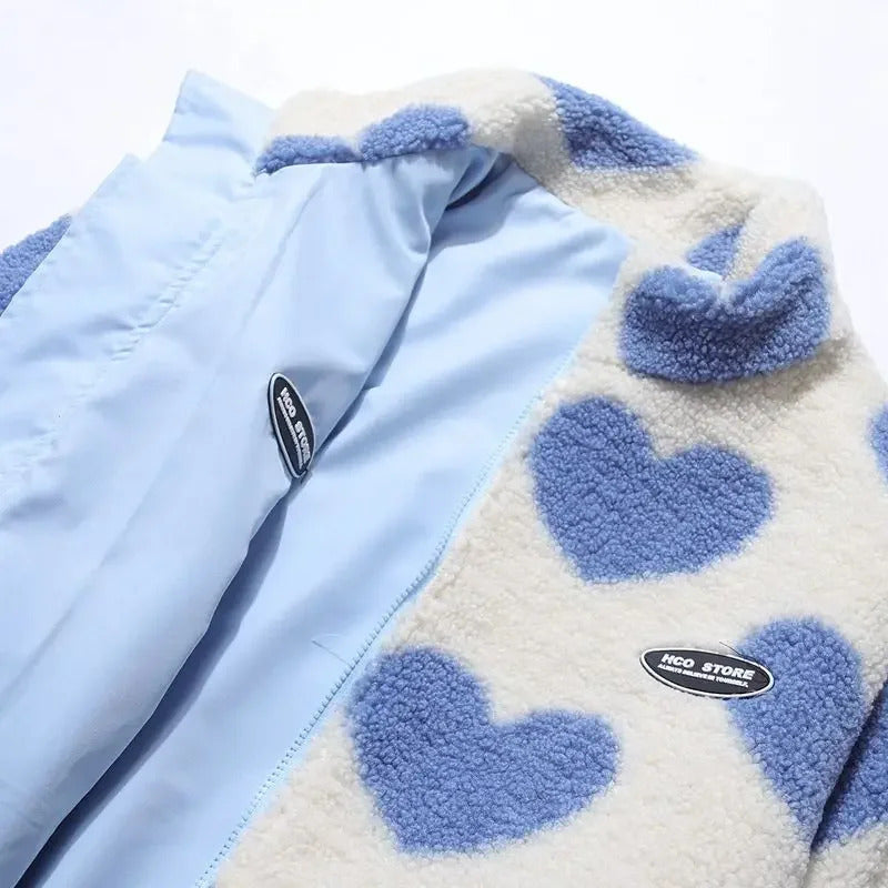 Dianne | Reversible Heart-Print Comfort Jacket