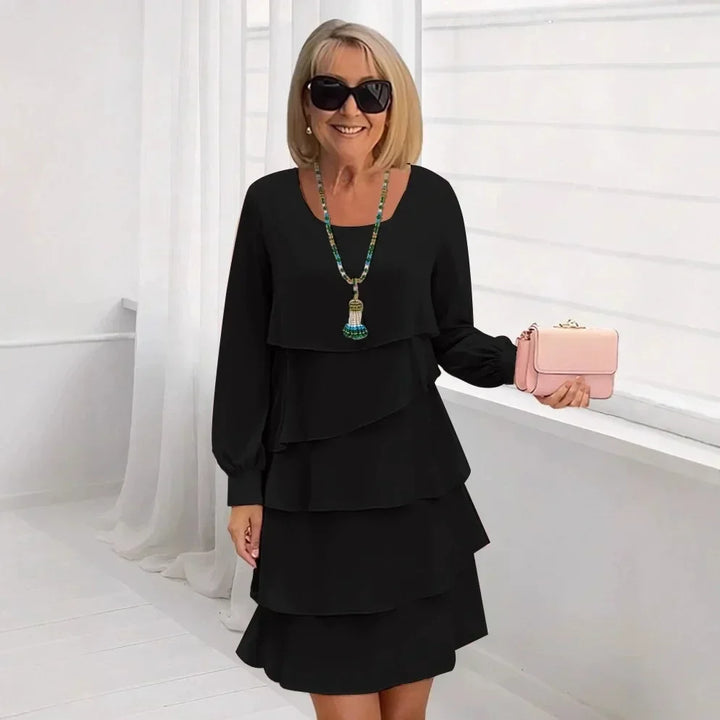 Madeleine – Elegant Fluid Dress with Ruffles