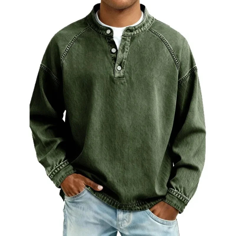 Laren | Soft-Touch Vintage Button-Down Shirt