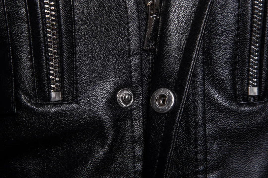 Victor™ | Long black military-style coat