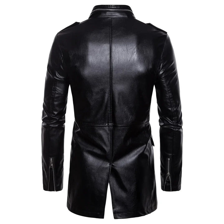 Victor™ | Long black military-style coat