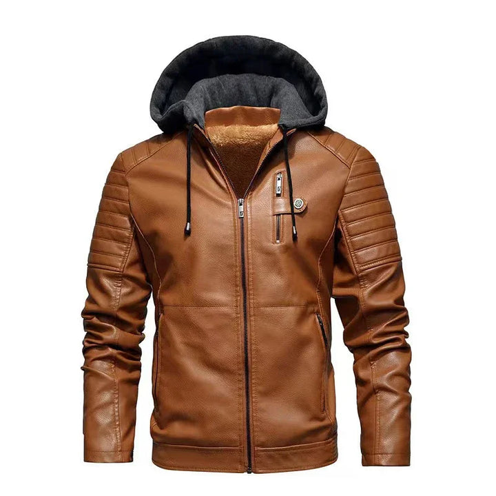 Enzo™ | Biker Jacket with Removable Hood