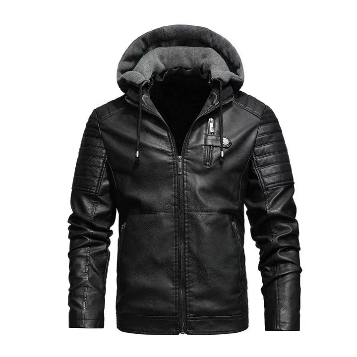 Enzo™ | Biker Jacket with Removable Hood