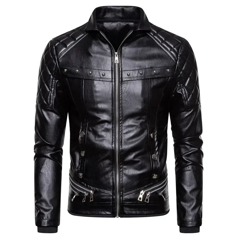 Thiago™ | Brown Aviator Jacket with Black Fur Collar